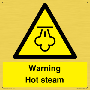 Warning Hot steam